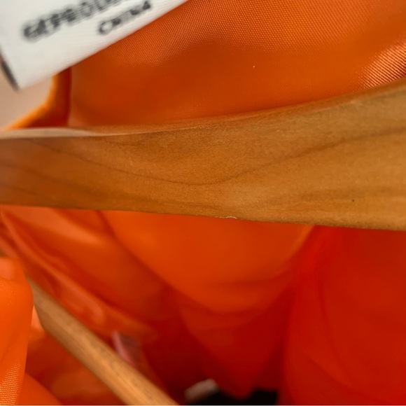 Hallow’s Eve Pumpkin Costume Soft Puffy Infant 6-9 Months Orange Green Halloween - Picture 9 of 9